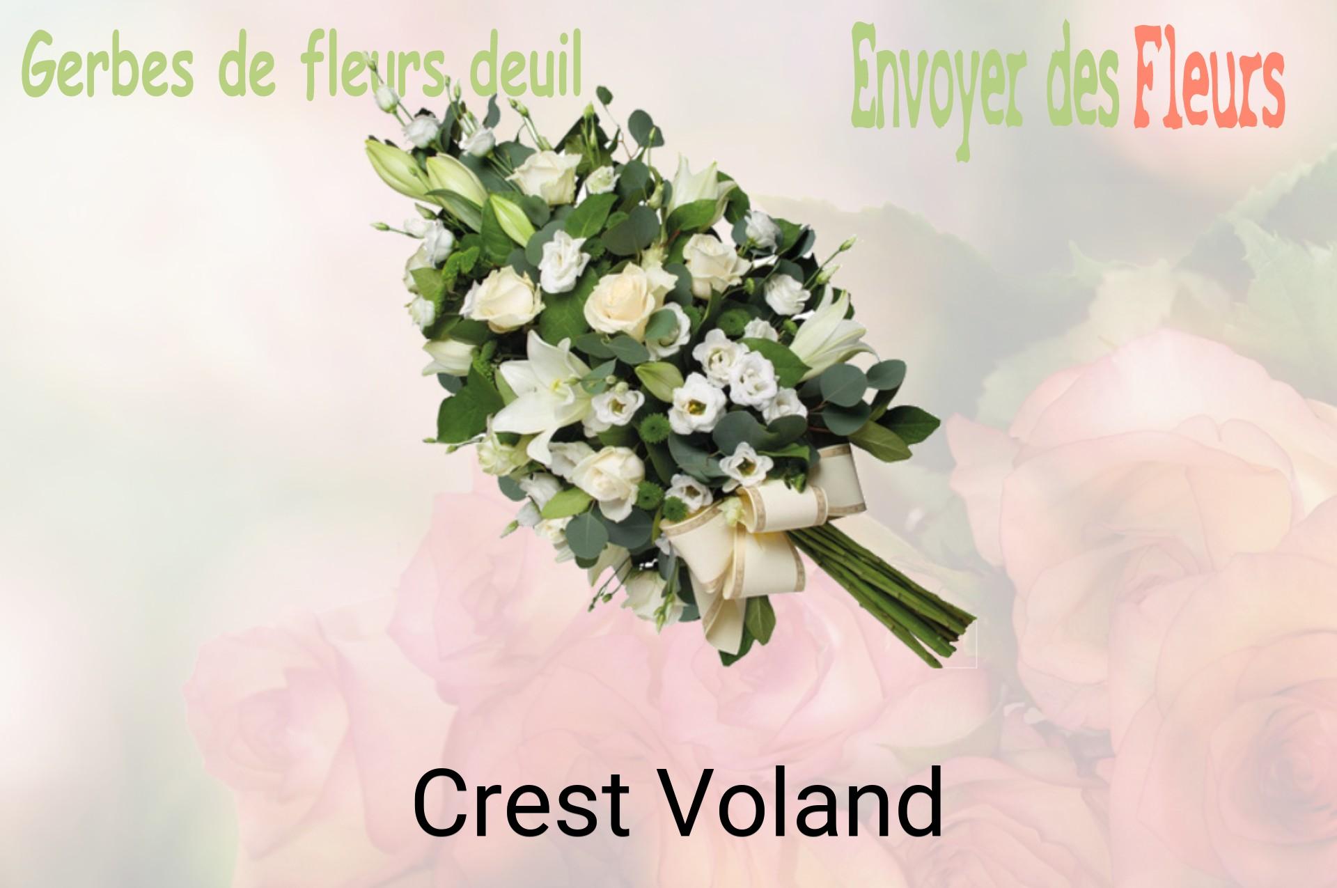 Gerbe de fleurs de deuil livrée à Crest-Voland